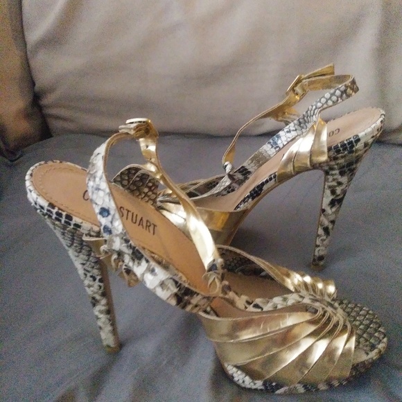 COLIN STUART snake print women's heels size 9 - Picture 5 of 5